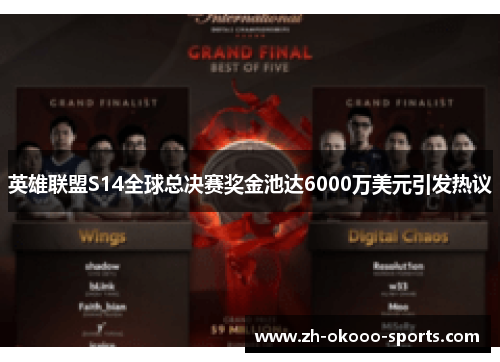 英雄联盟S14全球总决赛奖金池达6000万美元引发热议